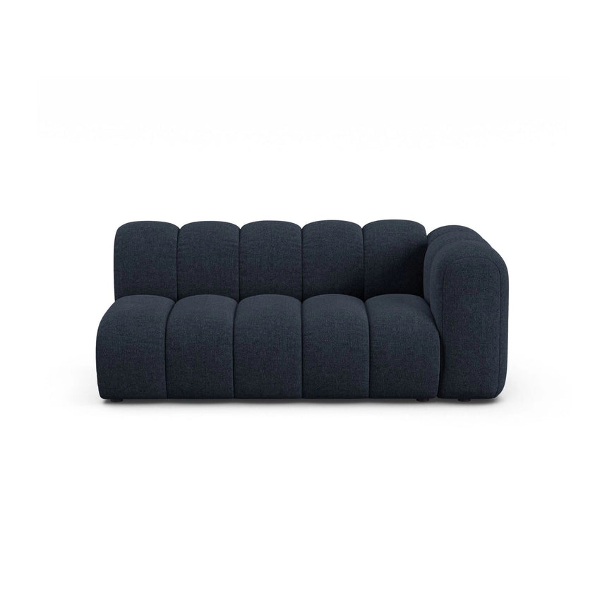 Lupine Modulares 3-Sitzer Sofa Sitzelement, Rechte Seite, aus Chenille in Marineblau (Eden 16 Deep Blue), 175x95 cm von Micadoni – Bild 1