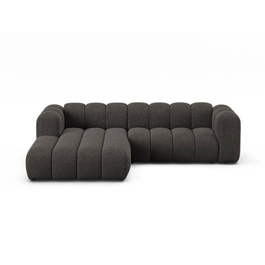 Lupine Modulares 4-Sitzer Ecksofa, Linke Seite, aus Chenille in Dunkelgrau (Eden 20 Graphite), 260x177 cm von Micadoni – Bild 1