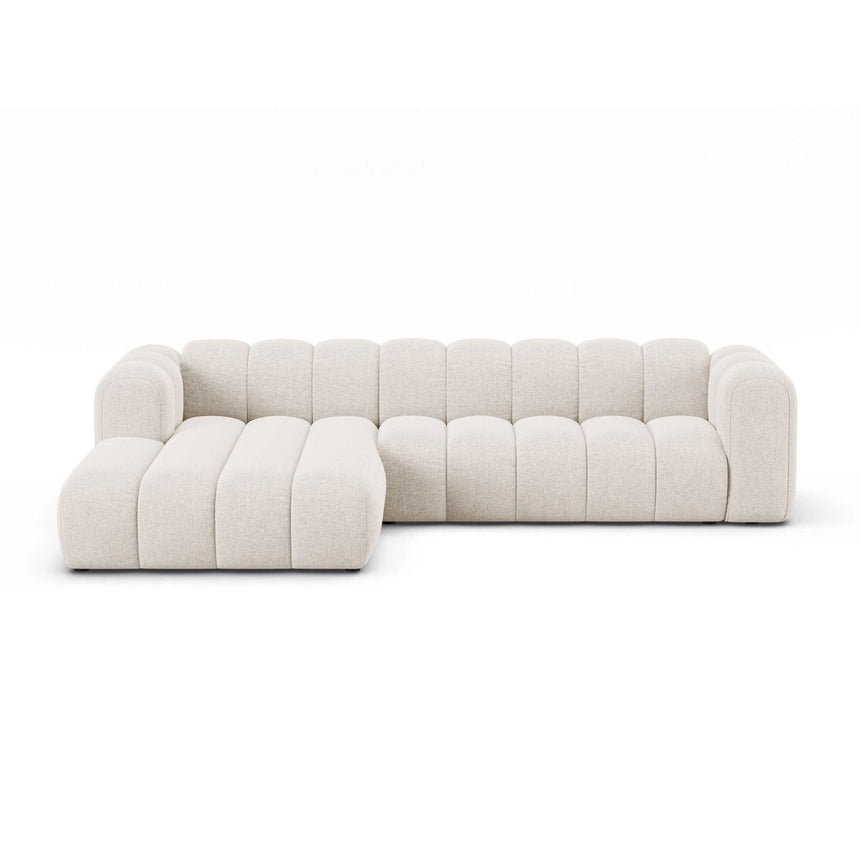 Lupine Modulares 4-Sitzer Ecksofa, Linke Seite, aus Chenille in Leichtes Beige (Eden 2 Pearl), 290x177 cm von Micadoni – Bild 1