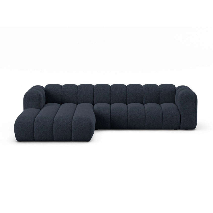 Lupine Modulares 4-Sitzer Ecksofa, Linke Seite, aus Chenille in Marineblau (Eden 16 Deep Blue), 290x177 cm von Micadoni – Bild 1