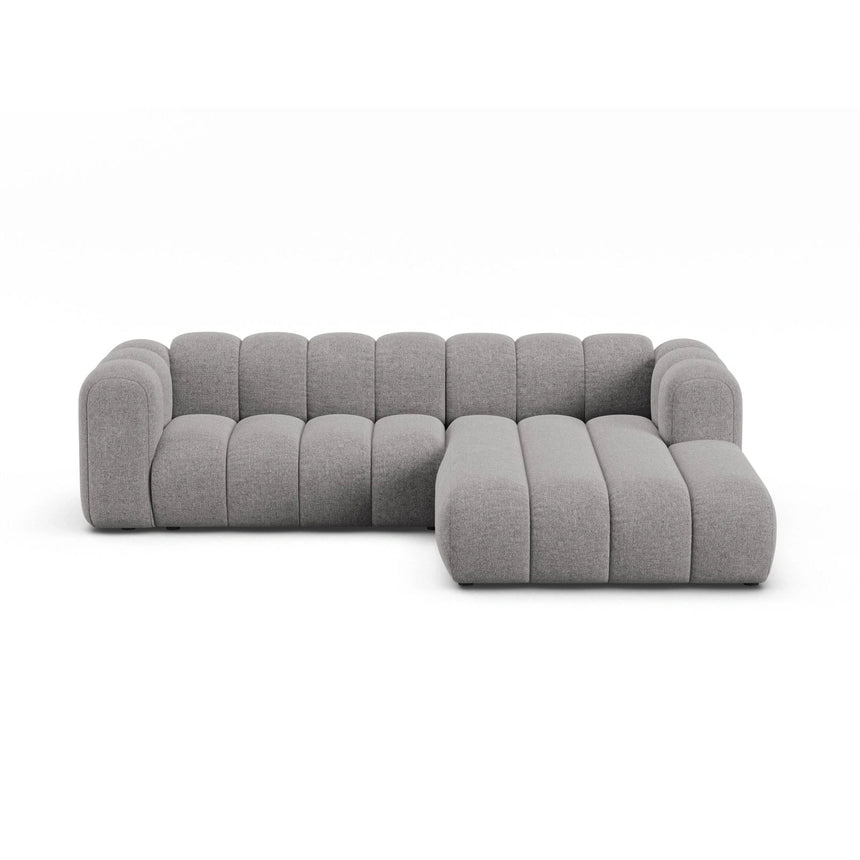 Lupine Modulares 4-Sitzer Ecksofa, Rechte Seite, aus Chenille in Hellgrau (Eden 18 Grey), 260x177 cm von Micadoni – Bild 1