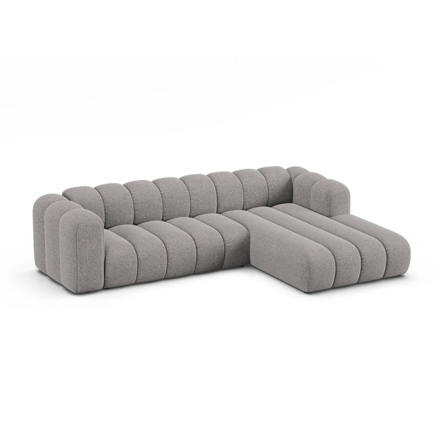 Lupine Modulares 4-Sitzer Ecksofa, Rechte Seite, aus Chenille in Hellgrau (Eden 18 Grey), 290x177 cm von Micadoni – Bild 4