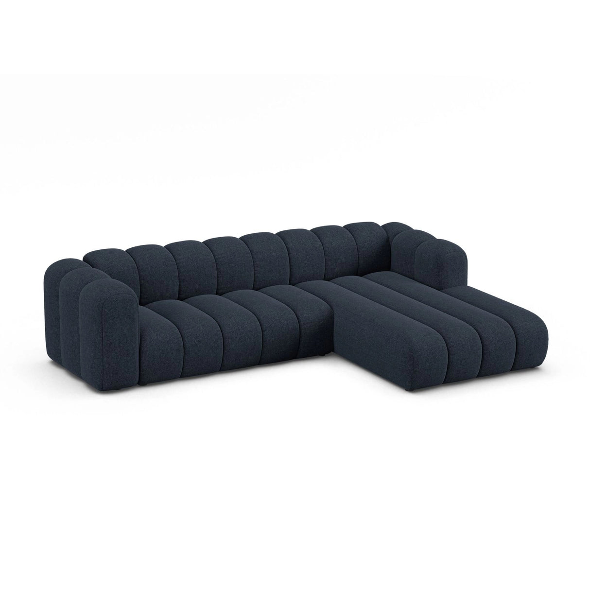 Lupine Modulares 4-Sitzer Ecksofa, Rechte Seite, aus Chenille in Marineblau (Eden 16 Deep Blue), 290x177 cm von Micadoni – Bild 4