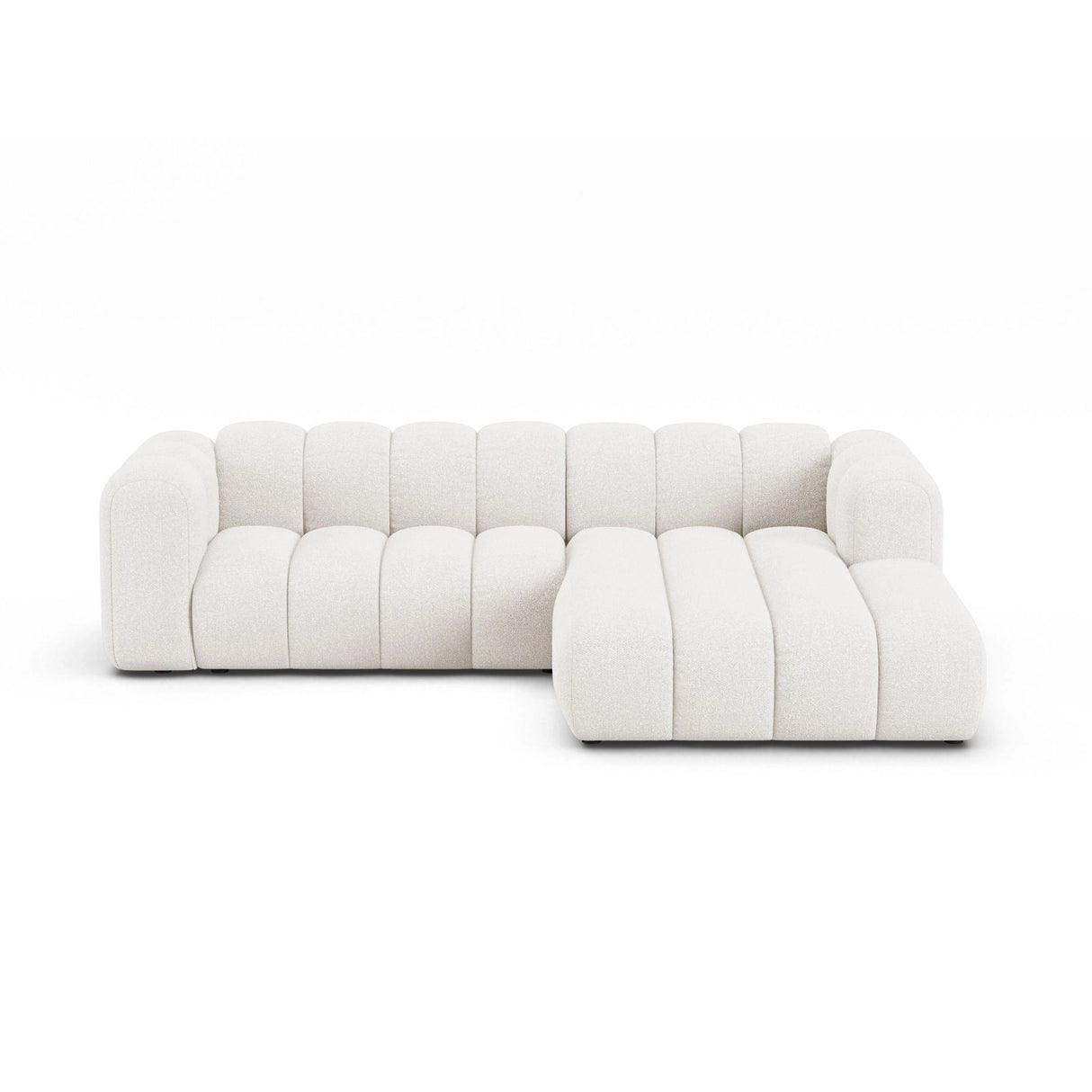 Lupine Modulares 4-Sitzer Ecksofa, Rechte Seite, aus Samt, Chenille oder Boucle, 260x177 cm von Micadoni – Bild 1