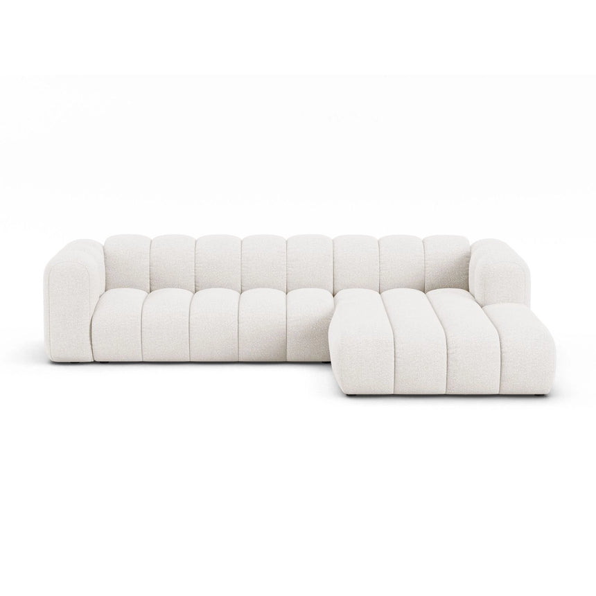 Lupine Modulares 4-Sitzer Ecksofa, Rechte Seite, aus Samt, Chenille oder Boucle, 290x177 cm von Micadoni – Bild 1