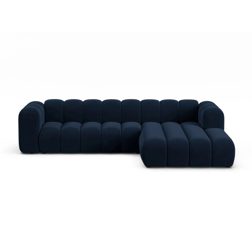 Lupine Modulares 4-Sitzer Ecksofa, Rechte Seite, aus Samt in Königsblau (Salvador 5), 290x177 cm von Micadoni – Bild 1
