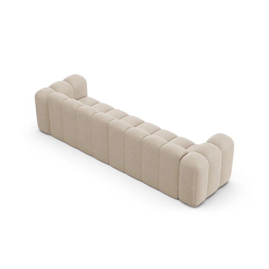 Lupine Modulares 4-Sitzer Sofa aus Boucle in Beige (Baloo 2074), 290x95x70 cm von Micadoni – Bild 4