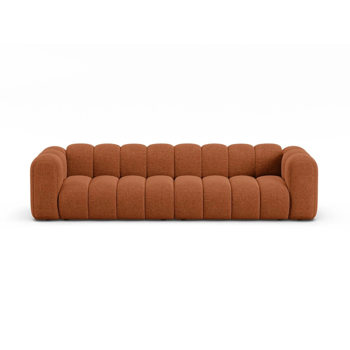 Lupine Modulares 4-Sitzer Sofa aus Chenille in Brick (Eden 10 Terra), 290x95x70 cm von Micadoni – Bild 1