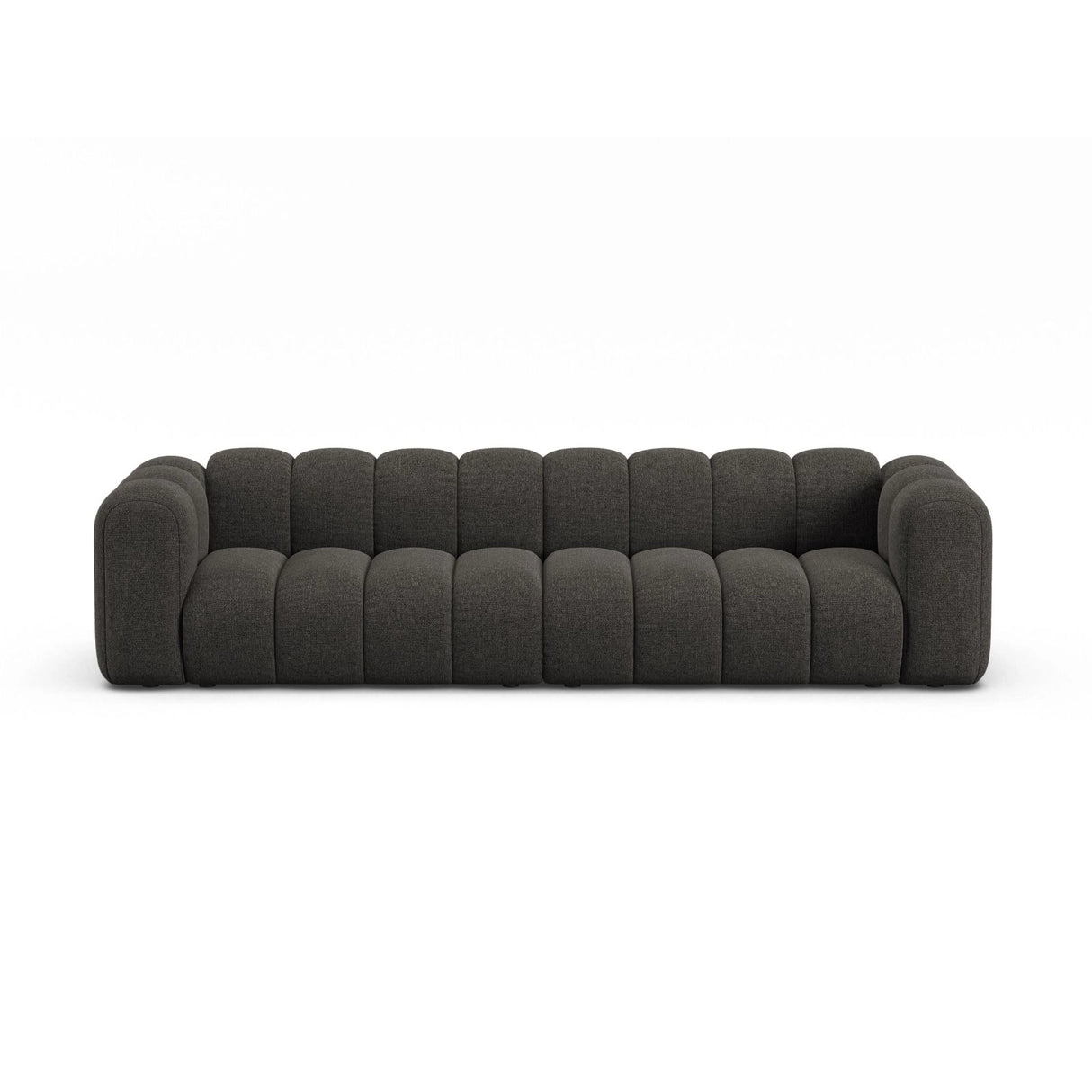 Lupine Modulares 4-Sitzer Sofa aus Chenille in Dunkelgrau (Eden 20 Graphite), 290x95x70 cm von Micadoni – Bild 1