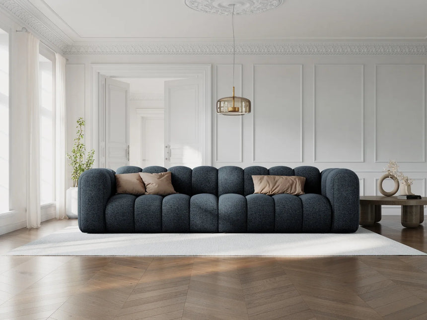 Lupine Modulares 4-Sitzer Sofa aus Chenille in Grün (Eden 12 Olive), 290x95x70 cm von Micadoni – Bild 2