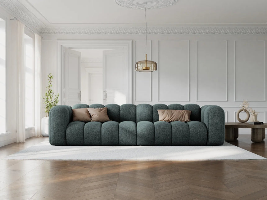 Lupine Modulares 4-Sitzer Sofa aus Chenille in Hellgrau (Eden 18 Grey), 290x95x70 cm von Micadoni – Bild 2