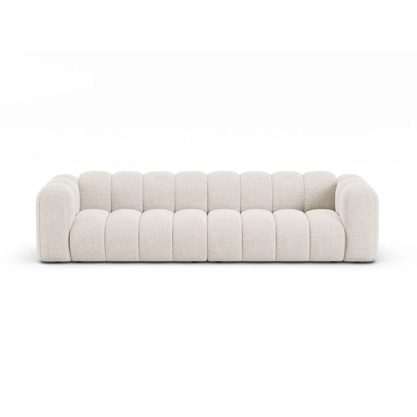 Lupine Modulares 4-Sitzer Sofa aus Chenille in Leichtes Beige (Eden 2 Pearl), 290x95x70 cm von Micadoni – Bild 1