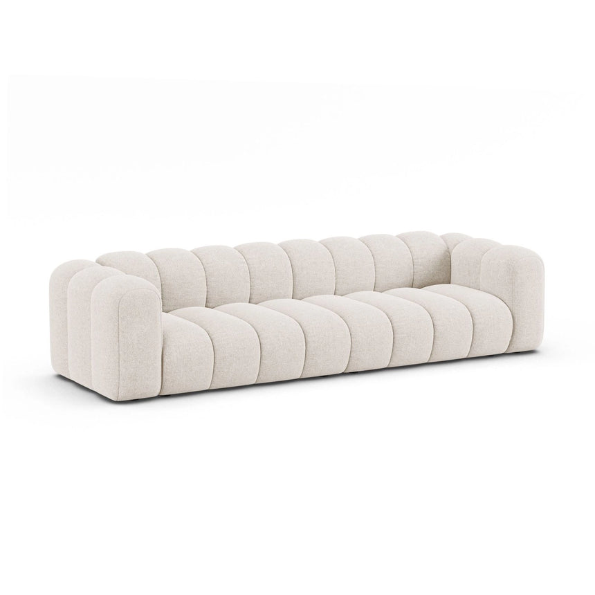 Lupine Modulares 4-Sitzer Sofa aus Chenille in Leichtes Beige (Eden 2 Pearl), 290x95x70 cm von Micadoni – Bild 4