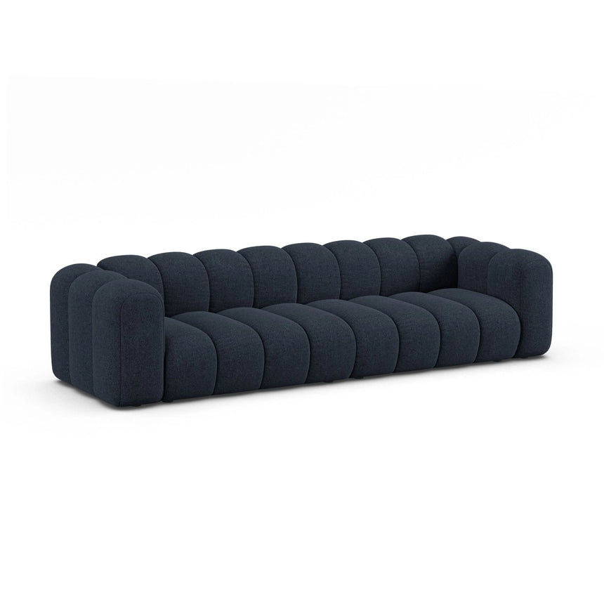 Lupine Modulares 4-Sitzer Sofa aus Chenille in Marineblau (Eden 16 Deep Blue), 290x95x70 cm von Micadoni – Bild 4