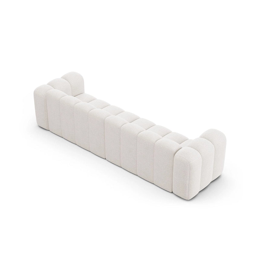 Lupine Modulares 4-Sitzer Sofa aus Samt, Chenille oder Boucle, 290x95x70 cm von Micadoni – Bild 4