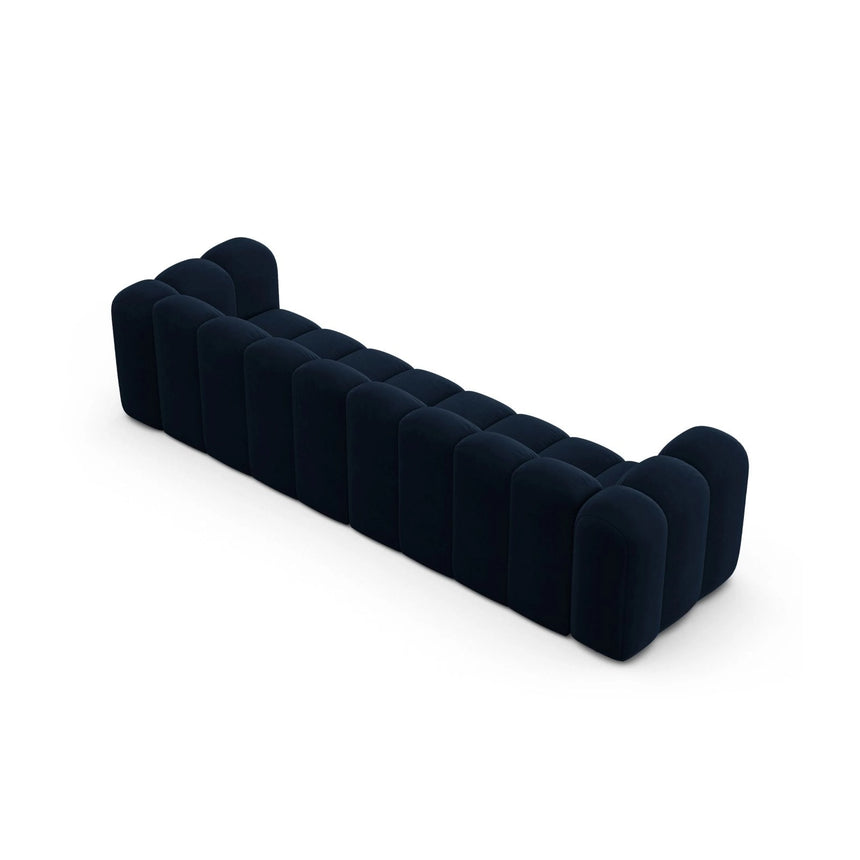 Lupine Modulares 4-Sitzer Sofa aus Samt in Königsblau (Salvador 5), 290x95x70 cm von Micadoni – Bild 4