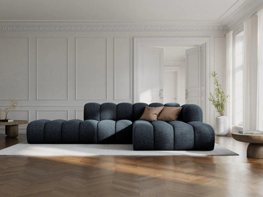 Lupine Modulares 5-Sitzer Ecksofa, Rechte Seite, aus Chenille in Grün (Eden 12 Olive), 299x177 cm von Micadoni – Bild 2
