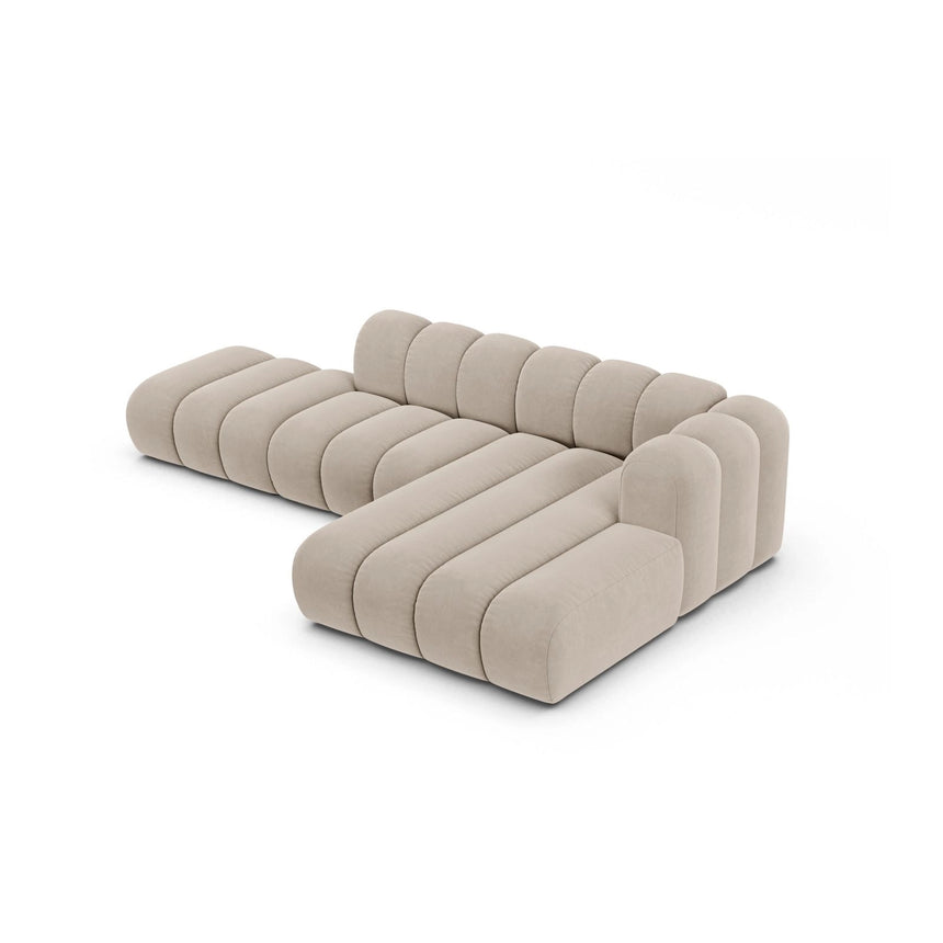 Lupine Modulares 5-Sitzer Ecksofa, Rechte Seite, aus Samt, Chenille oder Boucle, 299x177 cm von Micadoni – Bild 4