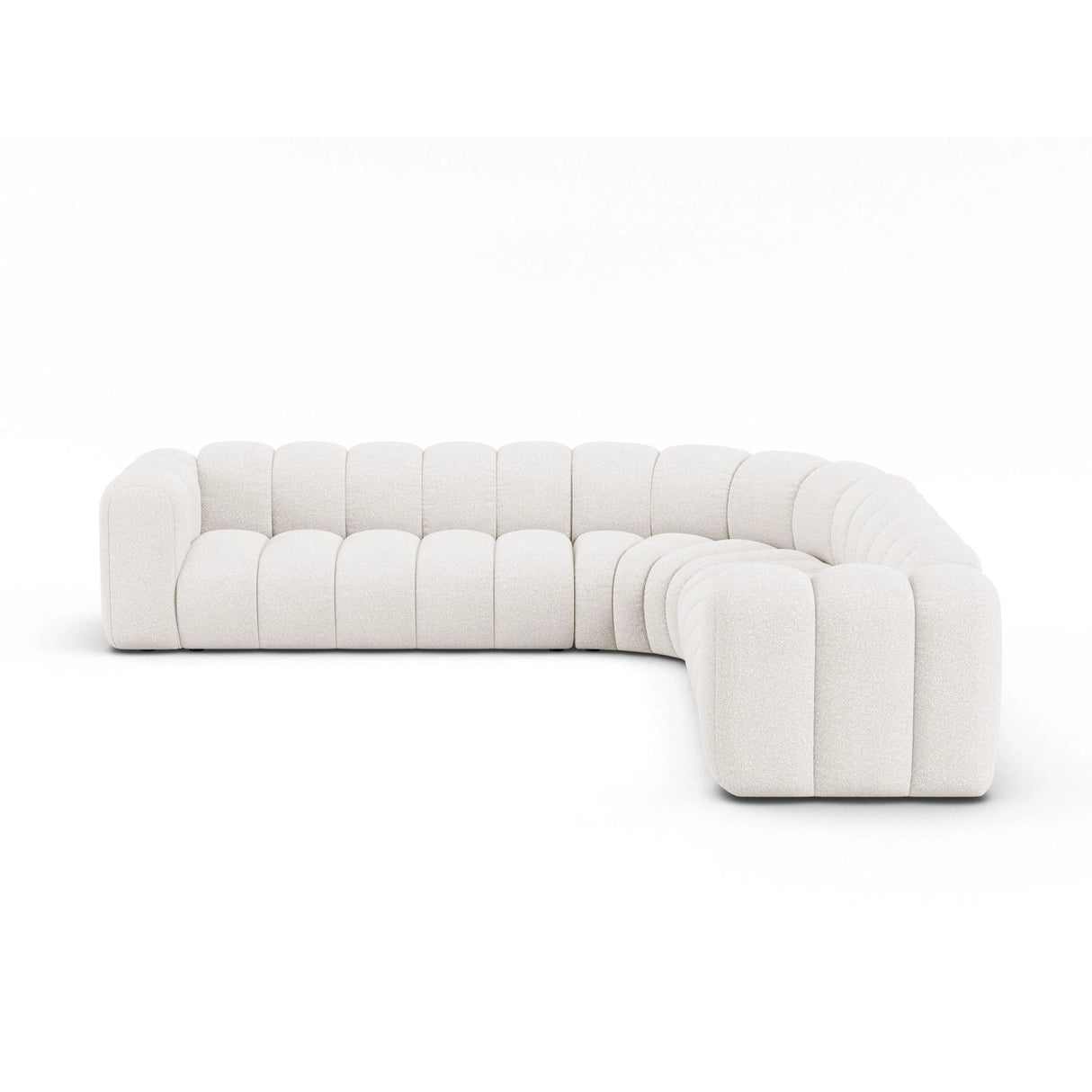 Lupine Modulares 5-Sitzer Ecksofa, Symmetrisch, aus Samt, Chenille oder Boucle, 309x309 cm von Micadoni – Bild 1