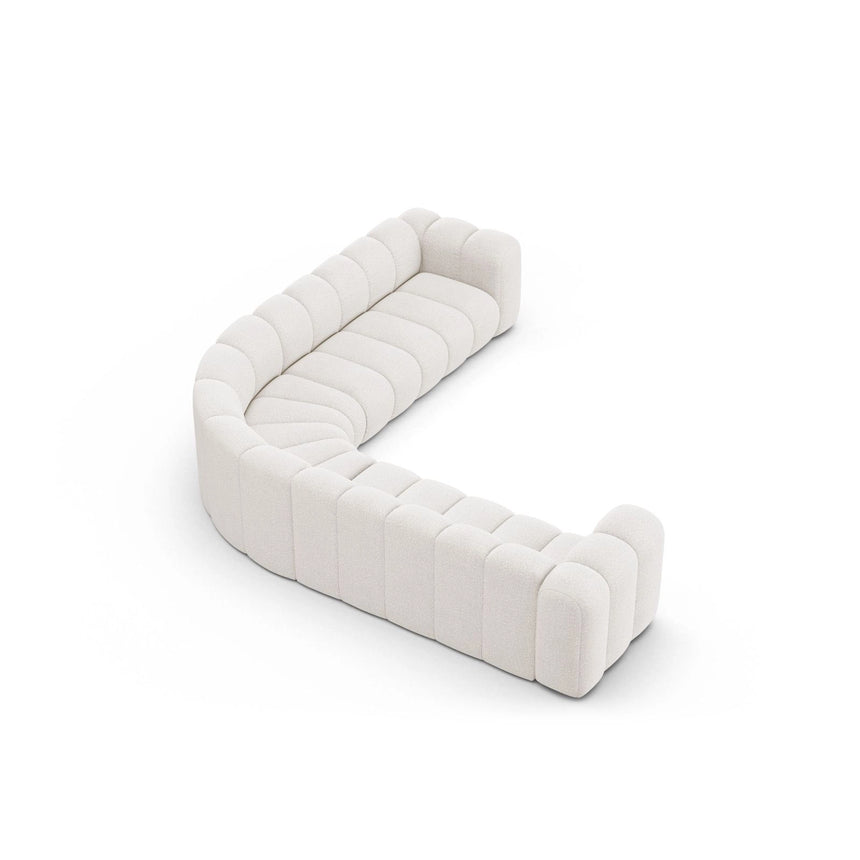 Lupine Modulares 5-Sitzer Ecksofa, Symmetrisch, aus Samt, Chenille oder Boucle, 309x309 cm von Micadoni – Bild 4