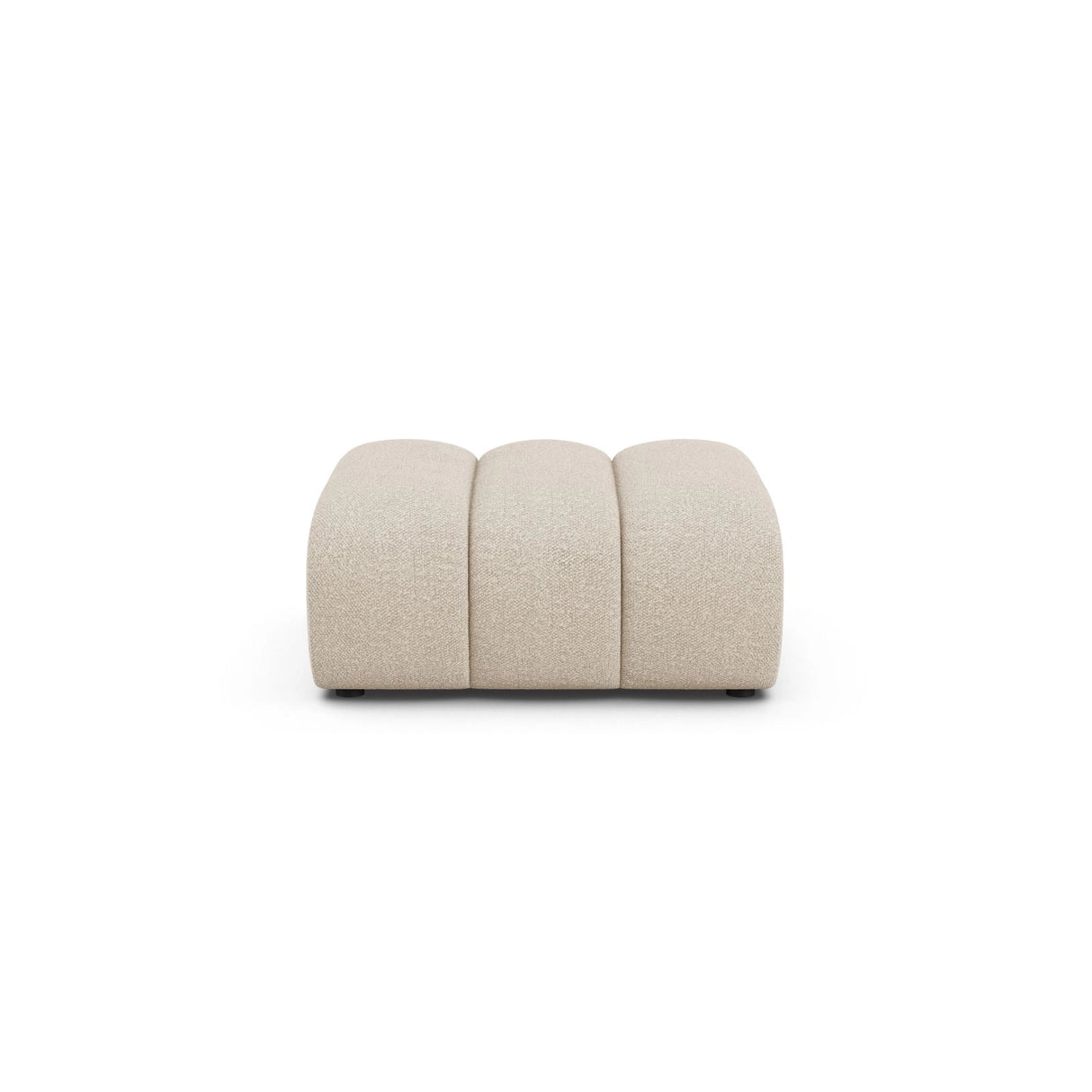 Lupine Pouf aus Boucle in Beige (Baloo 2074), 92x95 cm von Micadoni – Bild 1