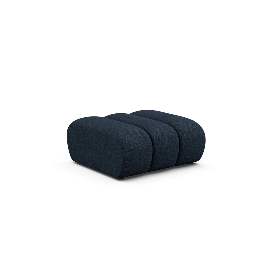 Lupine Pouf aus Boucle in Dunkelblau (Baloo 2088), 92x95 cm von Micadoni – Bild 3