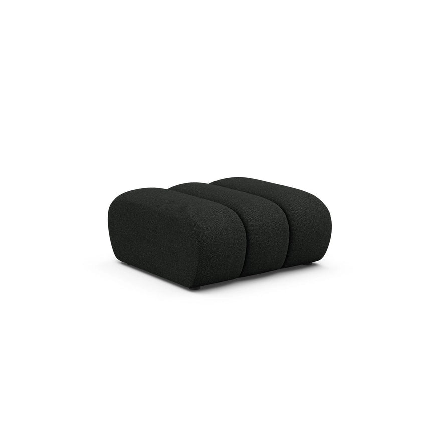 Lupine Pouf aus Boucle in Schwarz (Baloo 2082), 92x95 cm von Micadoni – Bild 3