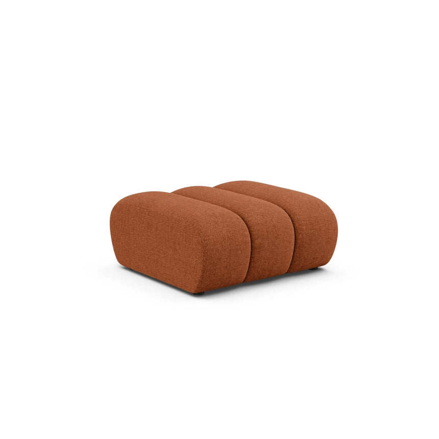 Lupine Pouf aus Chenille in Brick (Eden 10 Terra), 92x95 cm von Micadoni – Bild 3