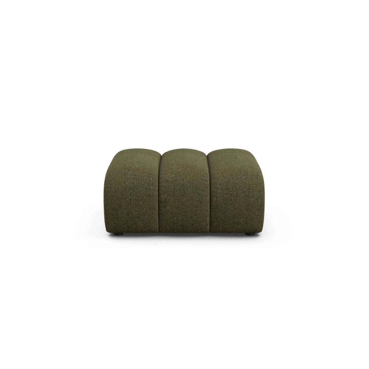 Lupine Pouf aus Chenille in Grün (Eden 12 Olive), 92x95 cm von Micadoni – Bild 1