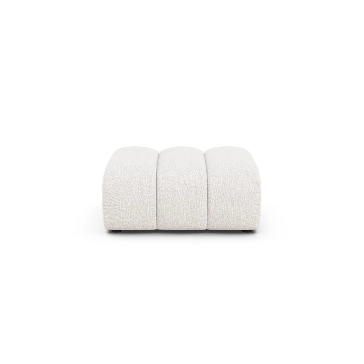Lupine Pouf aus Samt, Boucle oder Chenille, 92x95 cm von Micadoni – Bild 1