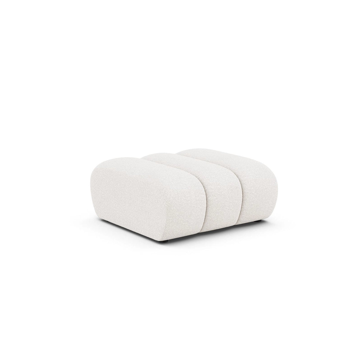 Lupine Pouf aus Samt, Boucle oder Chenille, 92x95 cm von Micadoni – Bild 3