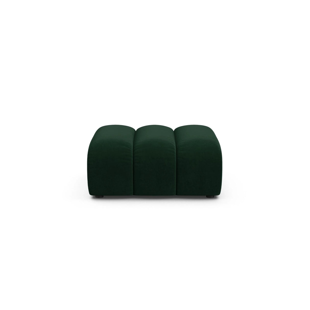 Lupine Pouf aus Samt in Flaschengrün (Salvador 7), 92x95 cm von Micadoni – Bild 1
