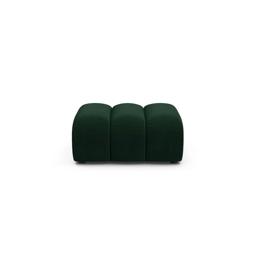 Lupine Pouf aus Samt in Flaschengrün (Salvador 7), 92x95 cm von Micadoni – Bild 1