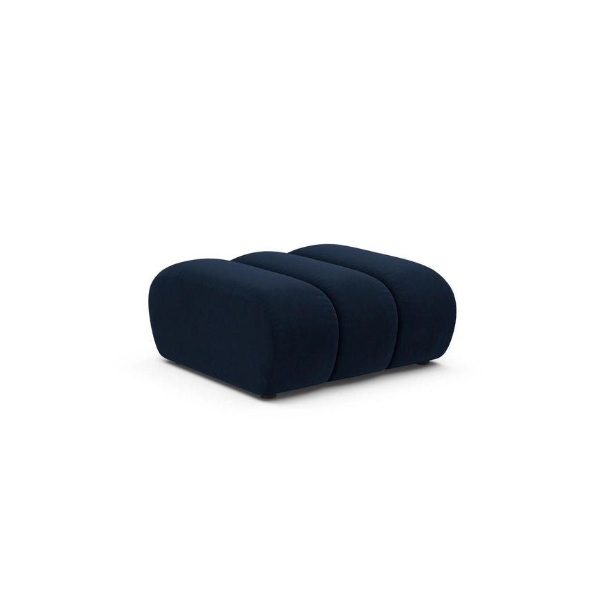 Lupine Pouf aus Samt in Königsblau (Salvador 5), 92x95 cm von Micadoni – Bild 3