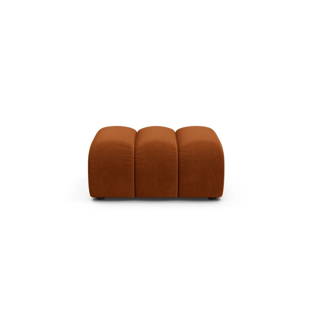 Lupine Pouf aus Samt in Terrakotta (Salvador 14), 92x95 cm von Micadoni – Bild 1