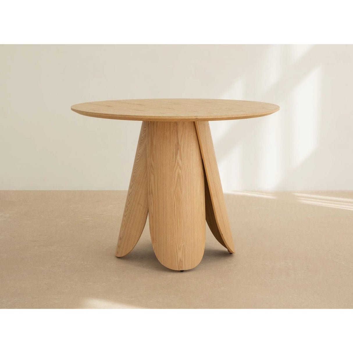 Mares Esstisch mit Eschenfurnier, 100x100x75 cm von Micadoni – Produktbild 1