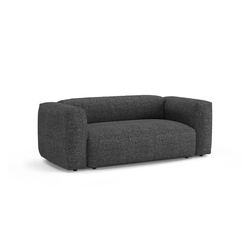 Martina 2-Sitzer Sofa aus Boucle in Anthrazit (Monet Anthracite), 200x106 cm von Micadoni – Bild 4