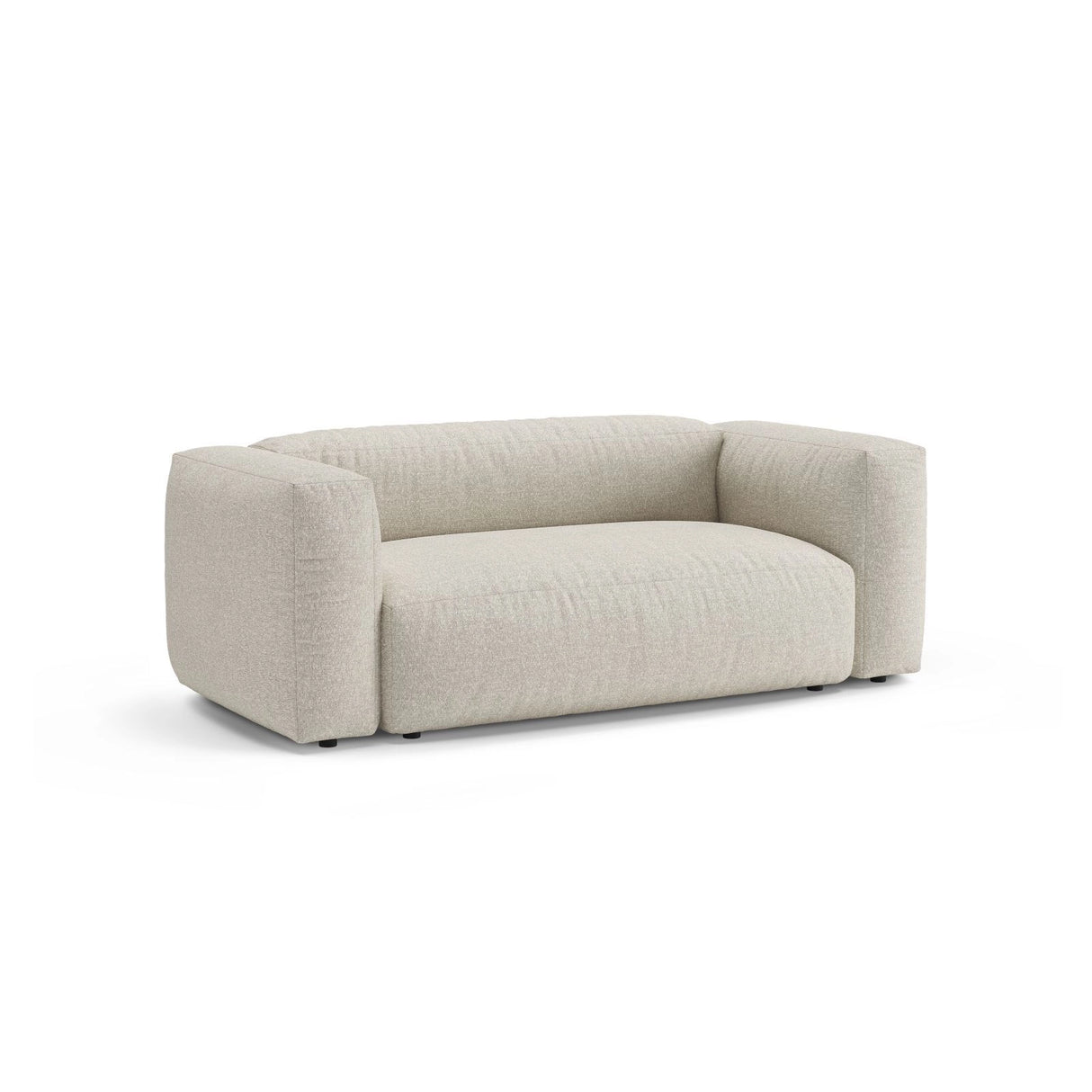 Martina 2-Sitzer Sofa aus Boucle in Beige (Monet Sand), 200x106 cm von Micadoni – Bild 4