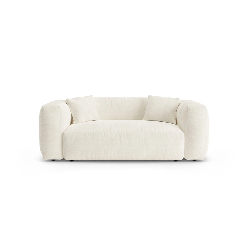 Martina 2-Sitzer Sofa aus Boucle in Elfenbein (Monet Nata), 200x106 cm von Micadoni – Bild 1