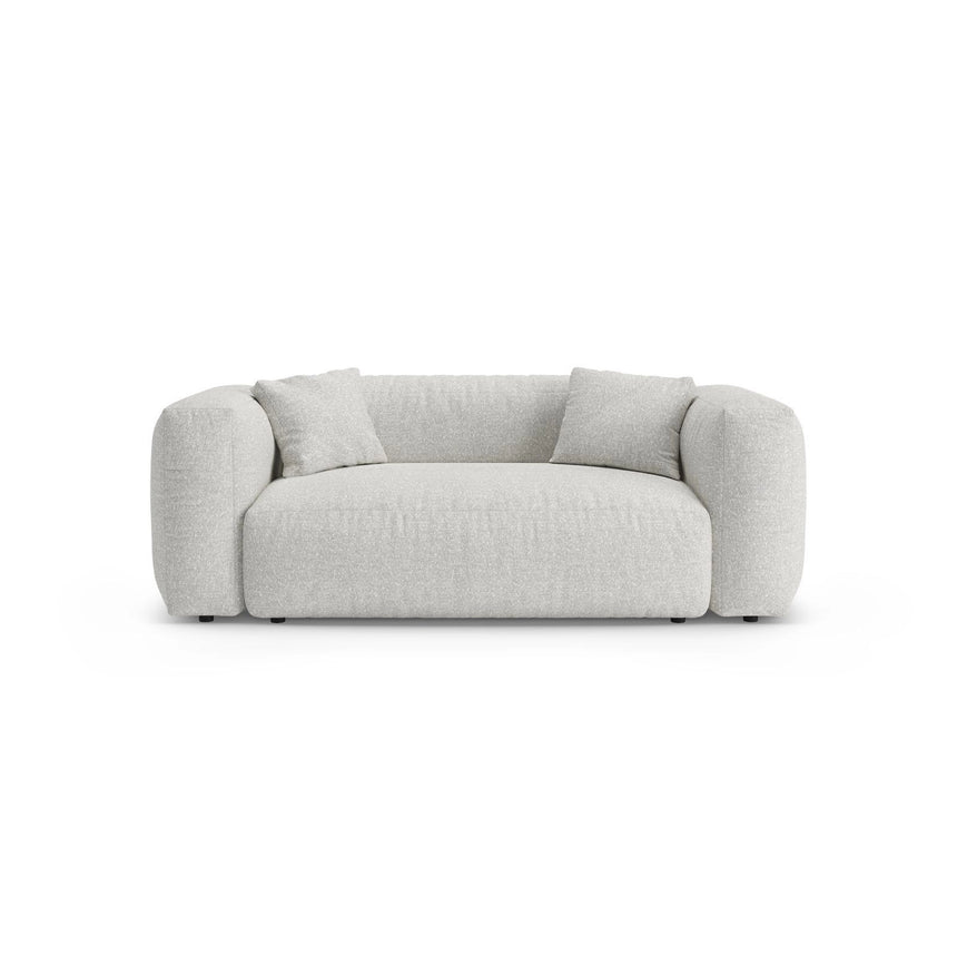 Martina 2-Sitzer Sofa aus Boucle in Grey Beige Melange (Monet Pearl), 200x106 cm von Micadoni – Bild 1