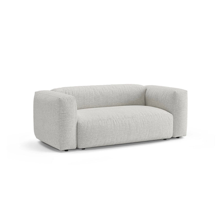 Martina 2-Sitzer Sofa aus Boucle in Grey Beige Melange (Monet Pearl), 200x106 cm von Micadoni – Bild 4
