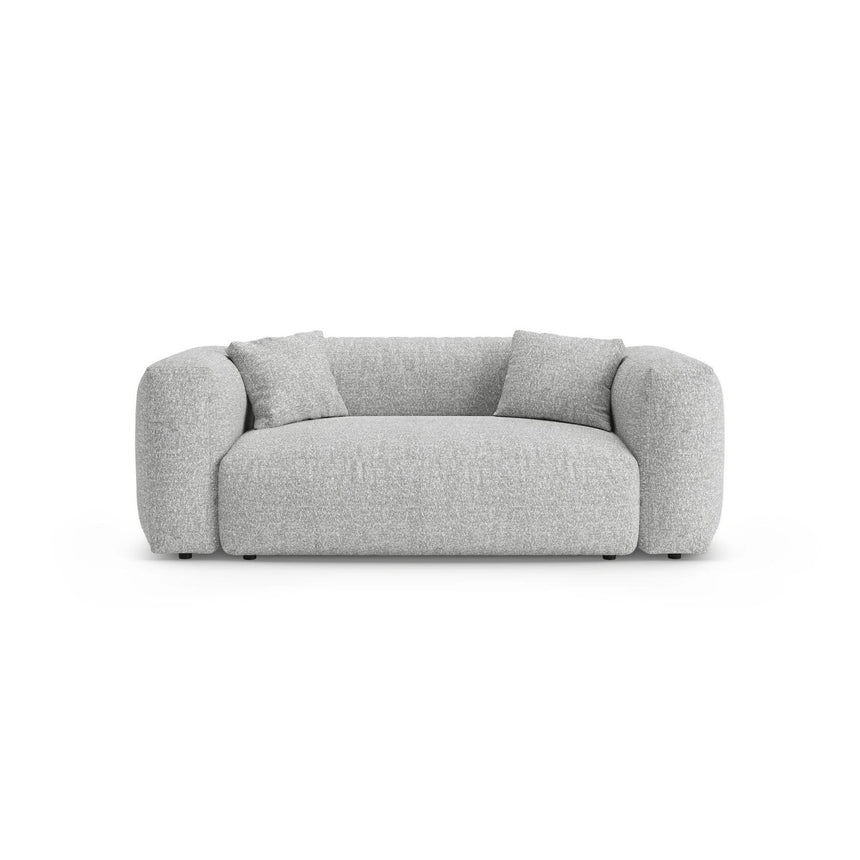 Martina 2-Sitzer Sofa aus Boucle in Silber (Monet Silver), 200x106 cm von Micadoni – Bild 1