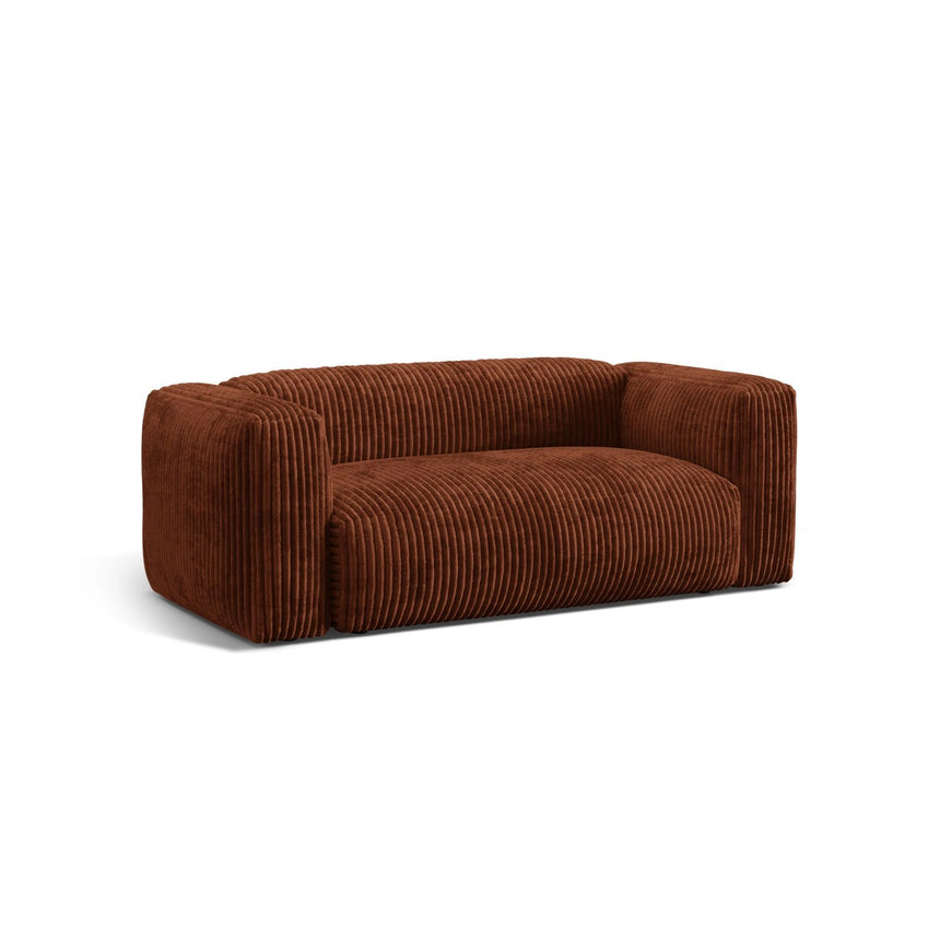 Martina 2-Sitzer Sofa aus Cord in Ziegel (Tilia 52), 200x106 cm von Micadoni – Bild 4