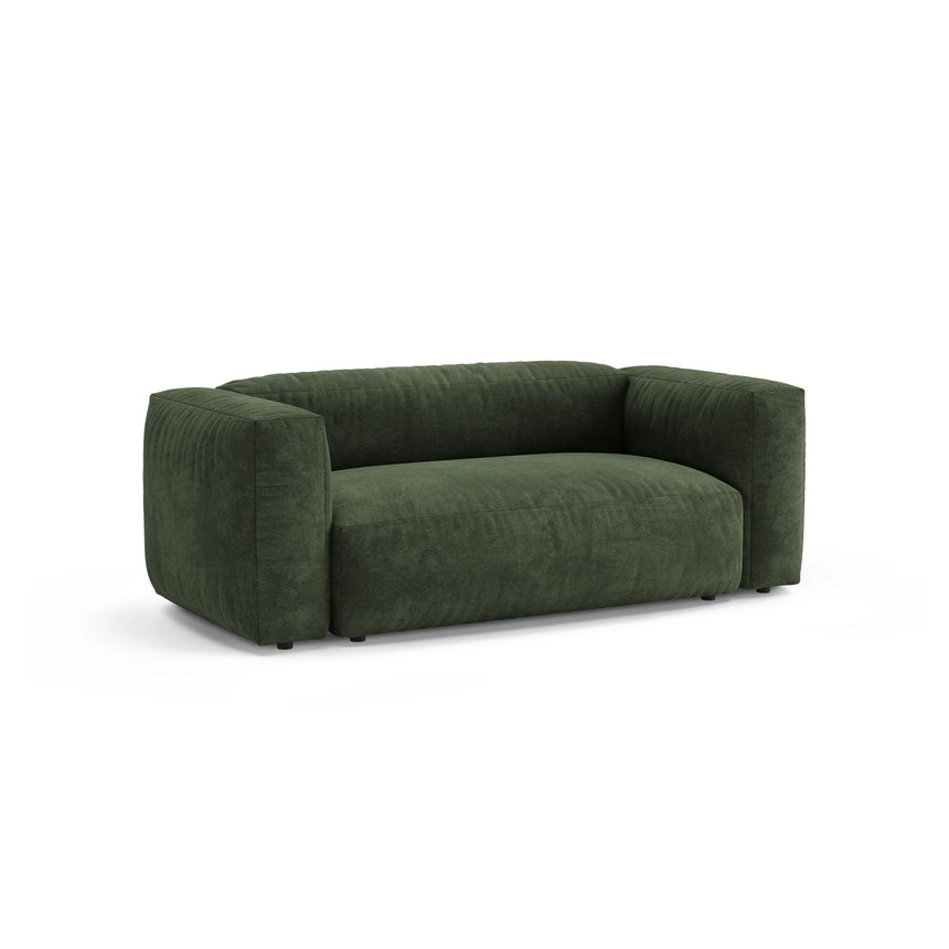 Martina 2-Sitzer Sofa aus Samt in Grün (Vogue 11), 200x106 cm von Micadoni – Bild 4