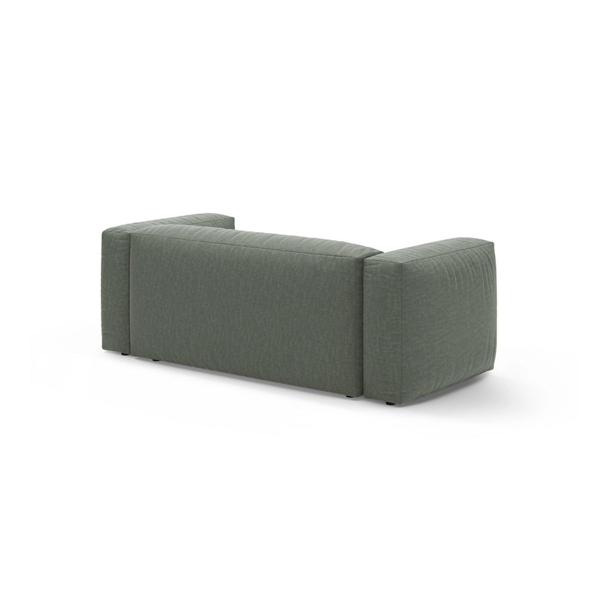 Martina 2-Sitzer Sofa aus Strukturierter Stoff in Moosgrün (Boston Water Green), 200x106 cm von Micadoni – Bild 4