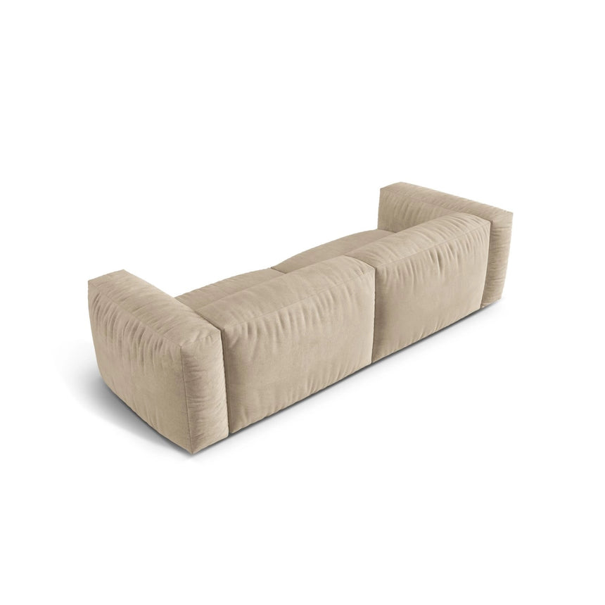 Martina 3-Sitzer Sofa, Sitztiefe 76 cm, aus Samt, Cord, Boucle oder Strukturstoff, 240x106 cm von Micadoni – Bild 4
