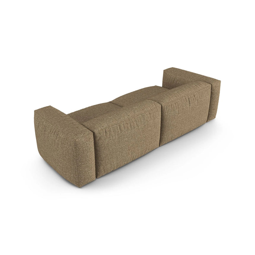 Martina 3-Sitzer Sofa, Sitztiefe 90 cm, aus Boucle in Cappuccino (Monet Cappucino), 240x120 cm von Micadoni – Bild 4