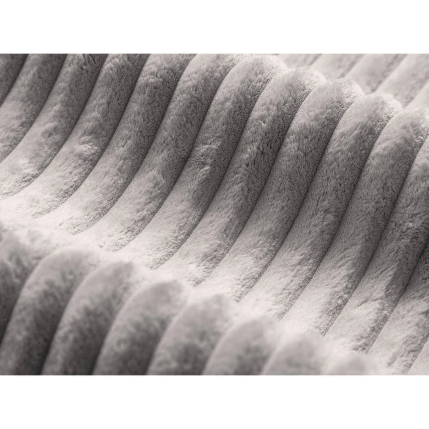 Martina 3-Sitzer Sofa, Sitztiefe 90 cm, aus Cord in Hellgrau (Tilia 86), 240x120 cm von Micadoni – Bild 5