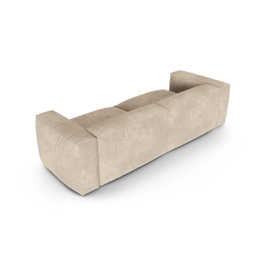 Martina 3-Sitzer Sofa, Sitztiefe 90 cm, aus Samt, Cord, Boucle oder Strukturstoff, 240x120 cm von Micadoni – Bild 4