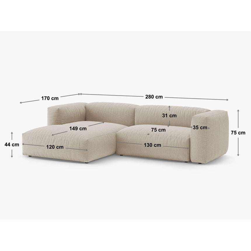 Martina 4-Sitzer Ecksofa mit Schlaffunktion, Rechte Seite, aus Samt in Grün (Vogue 11), 280x170 cm von Micadoni – Bild 4